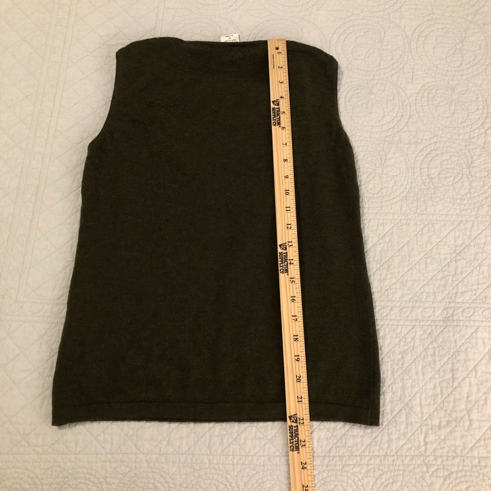 Kate Hill sleeveless merino wool top. Size medium. - Picture 5 of 5